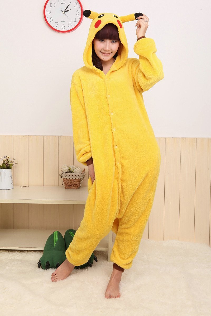 Pokemon Pikachu Kigurumi Animal Onesies Pajamas Costume