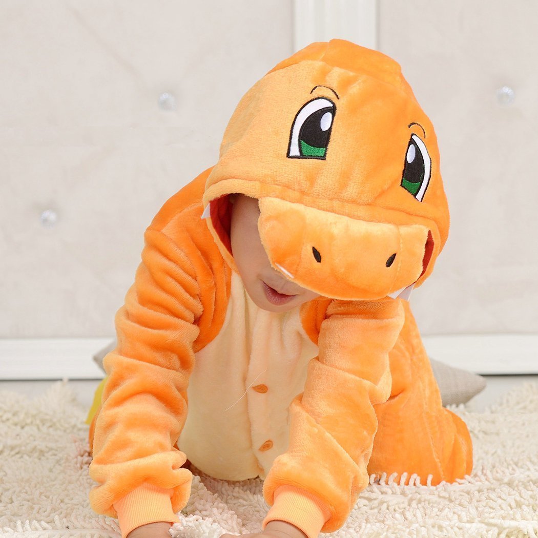 Kids Pokémon Pokemon Charizard Charmander Costume Kigurumi Onesies Pajamas