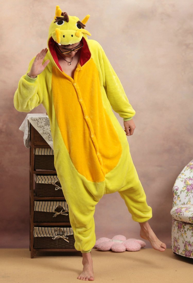 Unisex Adult Chinese Dragon Onesies kigurumi Costume Pajamas
