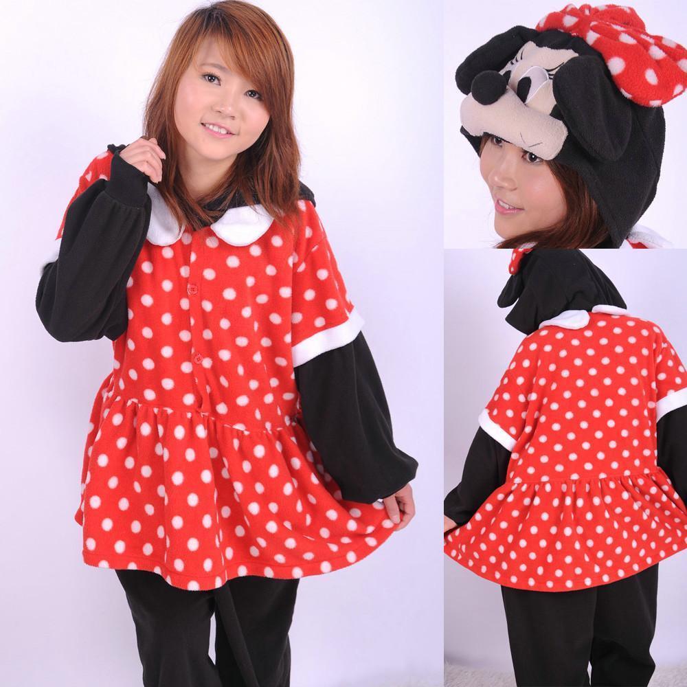 Shop Sale Cheap Minnie Mouse Kigurumi Animal Onesie Pajamas Costumes-NKCOS