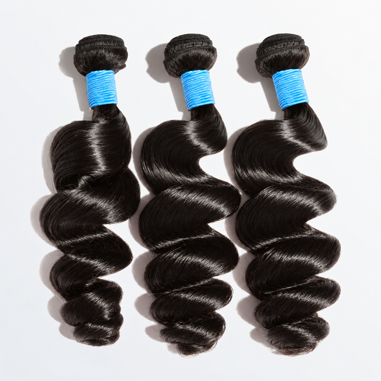 Loose Wave Hair Bundles Virgin Brazilian Human Hair Wand Curls for Sew in Quick Weave
