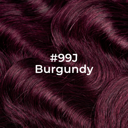 #99J Burgundy Body Wave Hair Bundles Brazilian Human Hair for Sew in Quick Weave