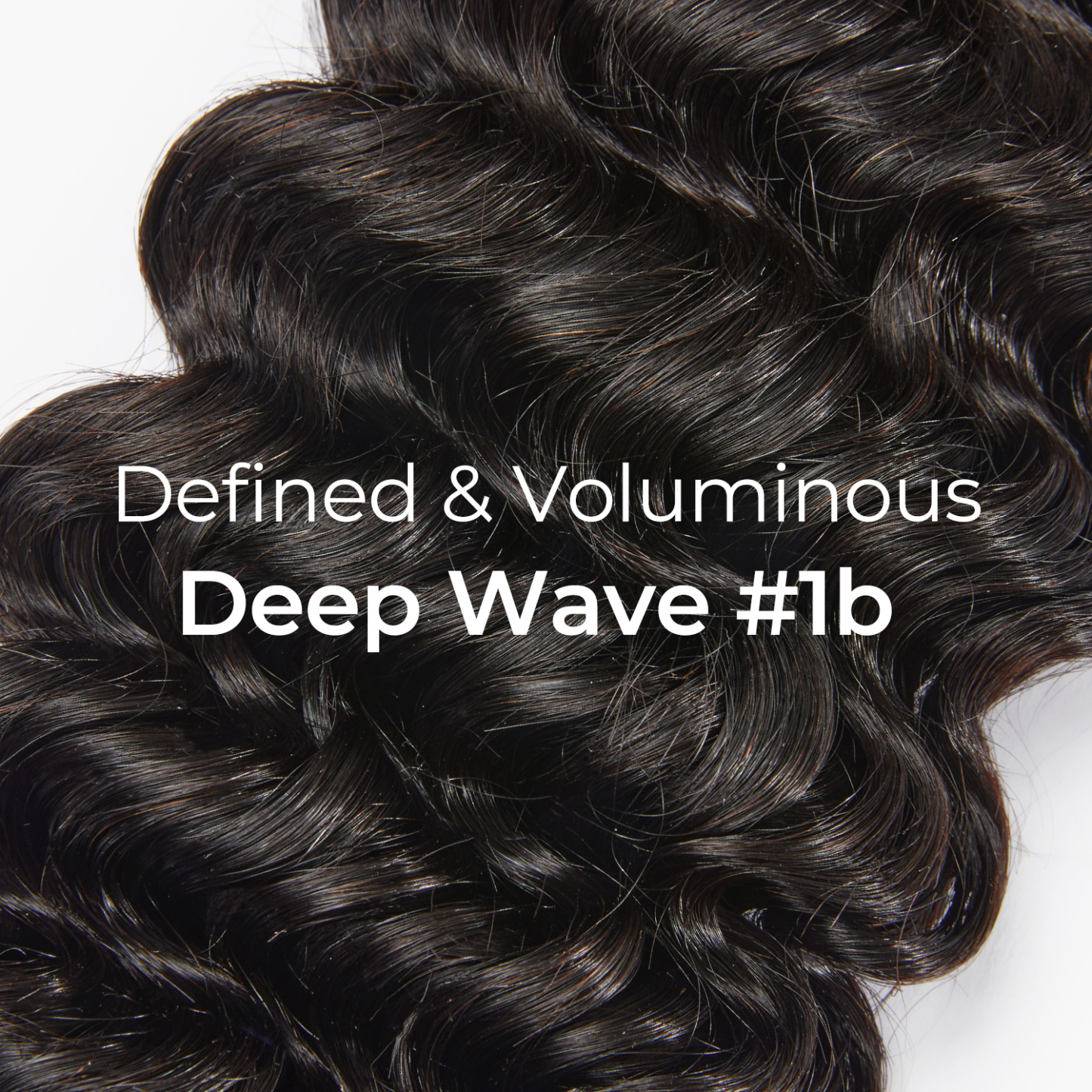 Vacation Friendly Deep Wave Bundles | 14–26” Human Hair | #1B Natural Black | Natural Look, Big Volume