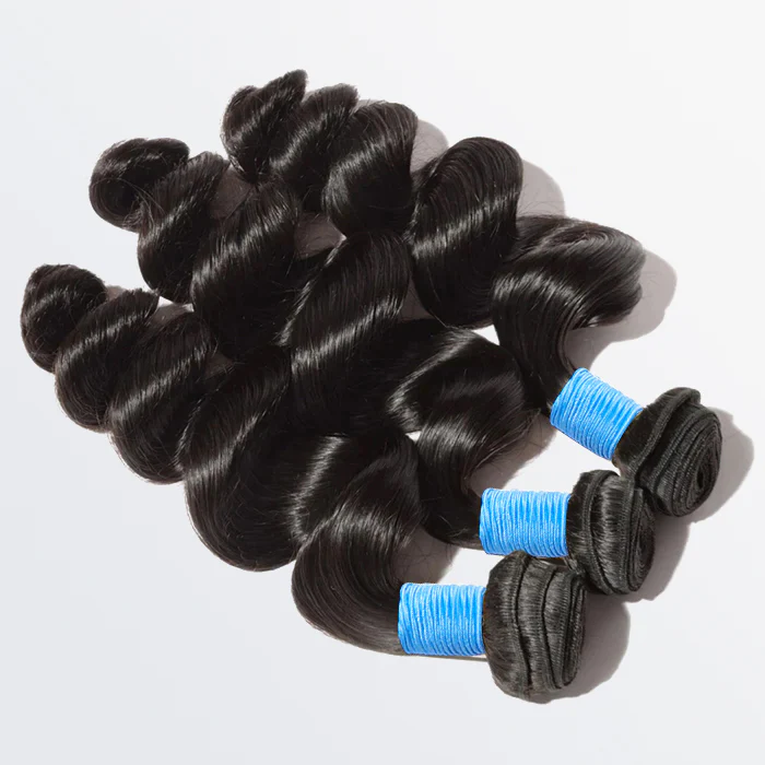 Loose Wave Hair Bundles Virgin Brazilian Human Hair Wand Curls for Sew in Quick Weave