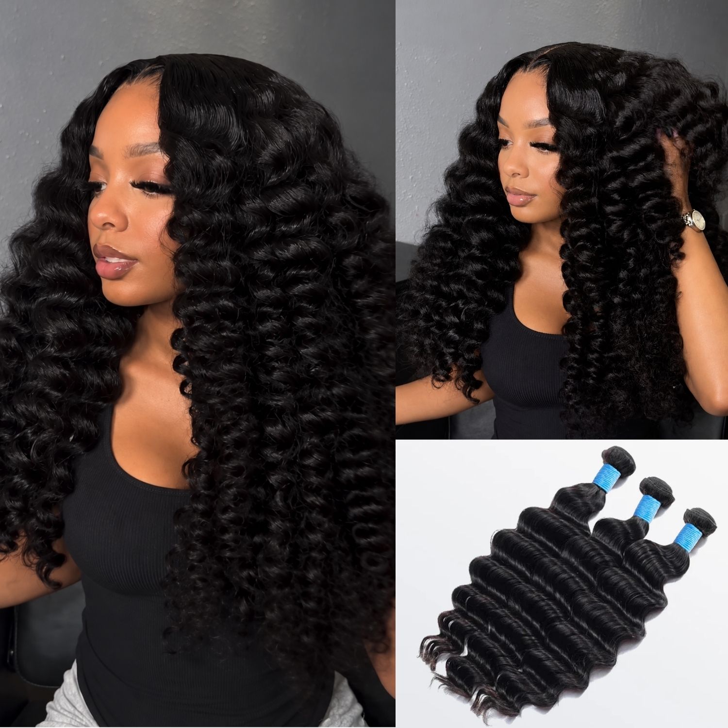 Loose Deep Wave Hair Bundles Virgin Brazilian Human Hair for Sew in Quick Weave