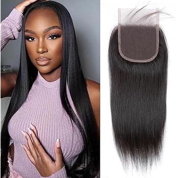 [Wequeen] 2x6 HD Lace Closure Straight Skin-Like Closure Human Hair 14-18inch #1B Natural Black