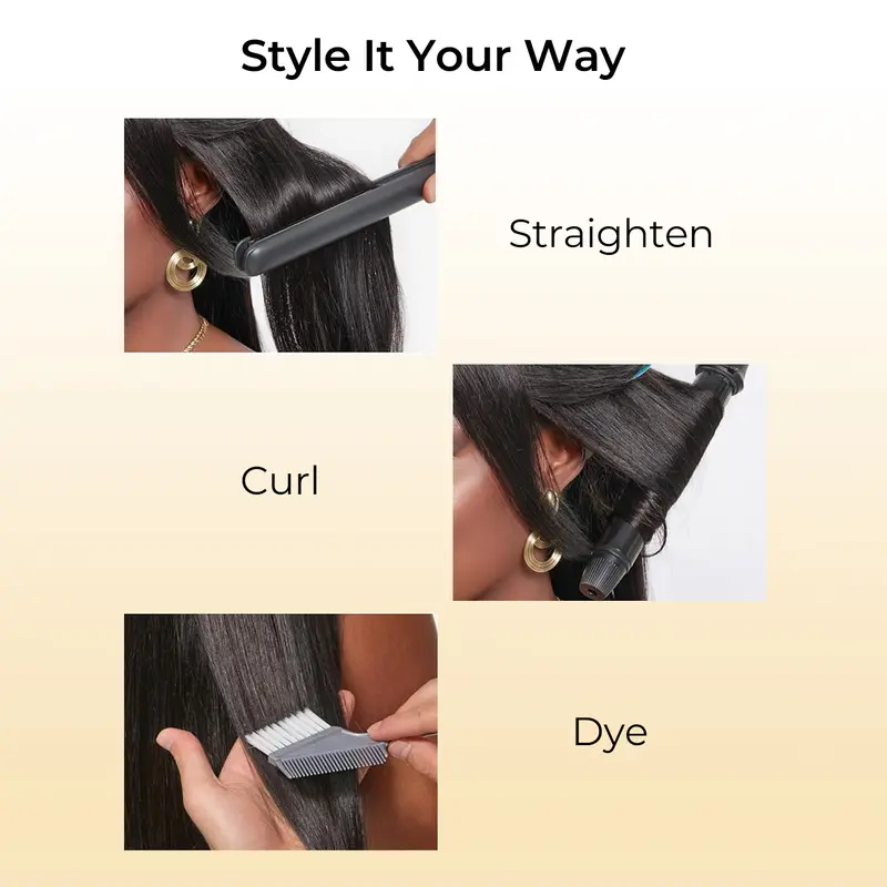 [Wequeen] Layer Cut Look 10A Brazilian Body Wave Straight Hair Bundles 3/4pcs Affordable Human Hair for Sew In, Quick Weave & Closure Behind Hairline