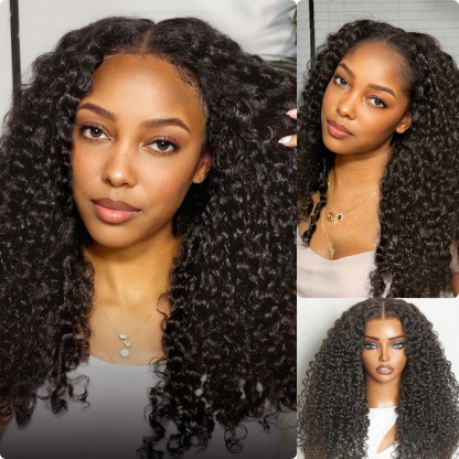 [Wequeen] 5x5 HD Lace Closure Wig Messy Curly Bohemian Curly Flowy Boho Vibes Glueless Pre Cut Beginner Friendly Hair Breathable Cap Natural Look