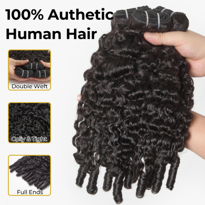 Burmese Curly | 100% Human Hair Bundles | 14-26 Inches 10A Grade Brazilian Virgin Bundles 100% Human Hair Natural Black Color