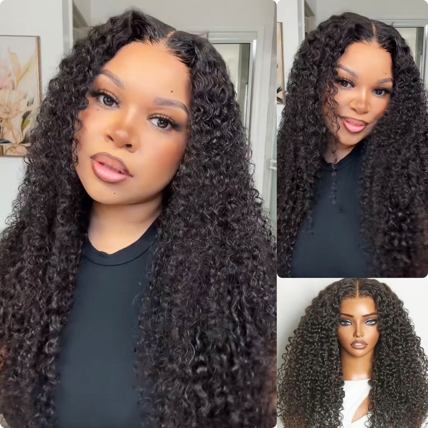 [Wequeen] 5x5 HD Lace Closure Wig Messy Curly Bohemian Curly Flowy Boho Vibes Glueless Pre Cut Beginner Friendly Hair Breathable Cap Natural Look