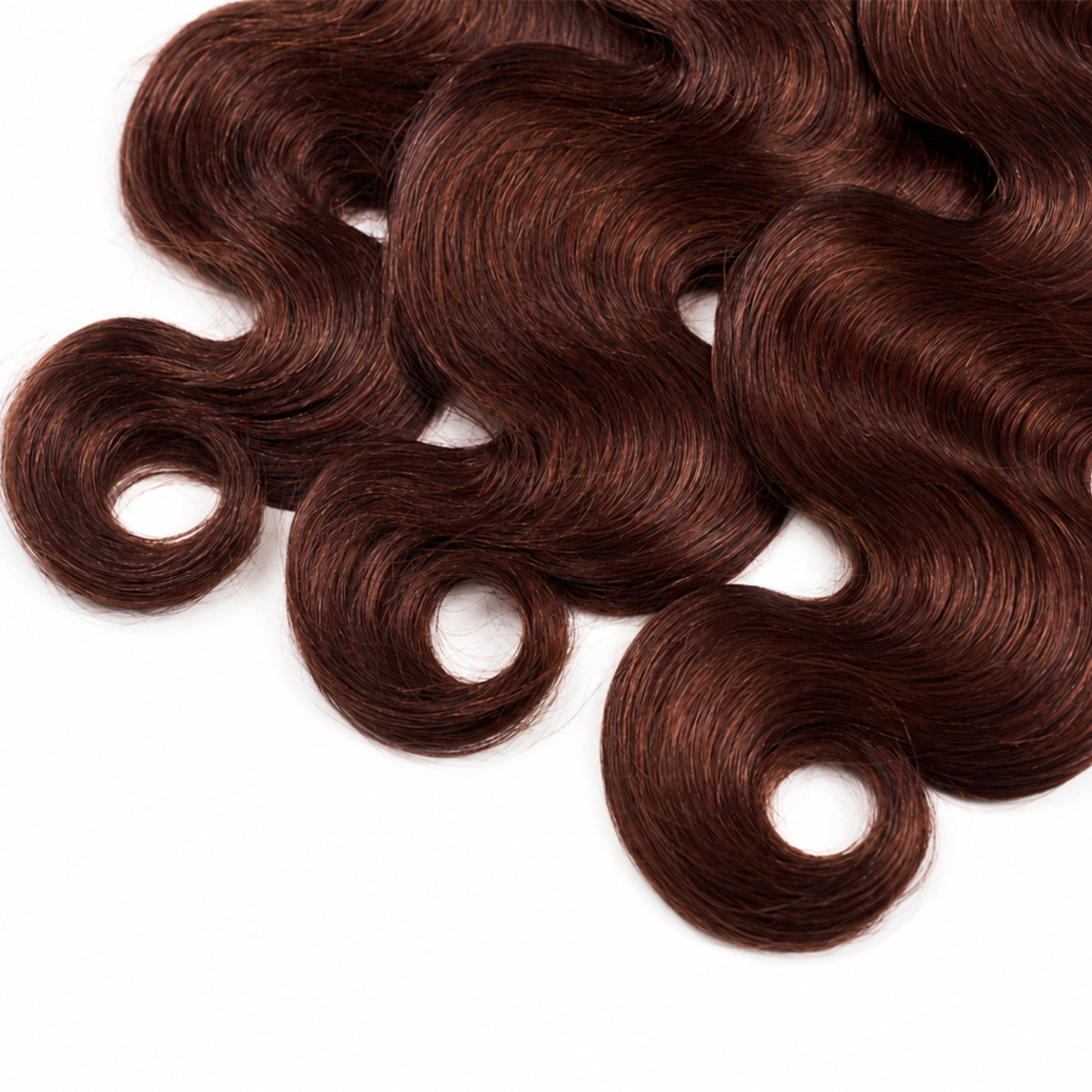 #33 Auburn Brown Body Wave Hair Bundles Brazilian Human Hair for Sew in Quick Weave