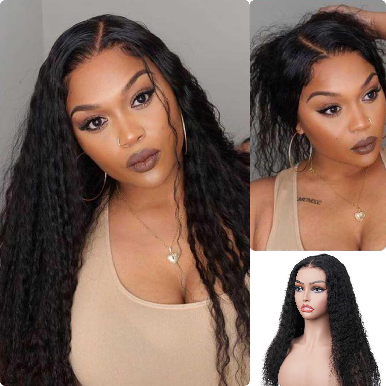 [Wequeen] 5x5 HD Lace Closure Wig Messy Curly Bohemian Curly Flowy Boho Vibes Glueless Pre Cut Beginner Friendly Hair Breathable Cap Natural Look