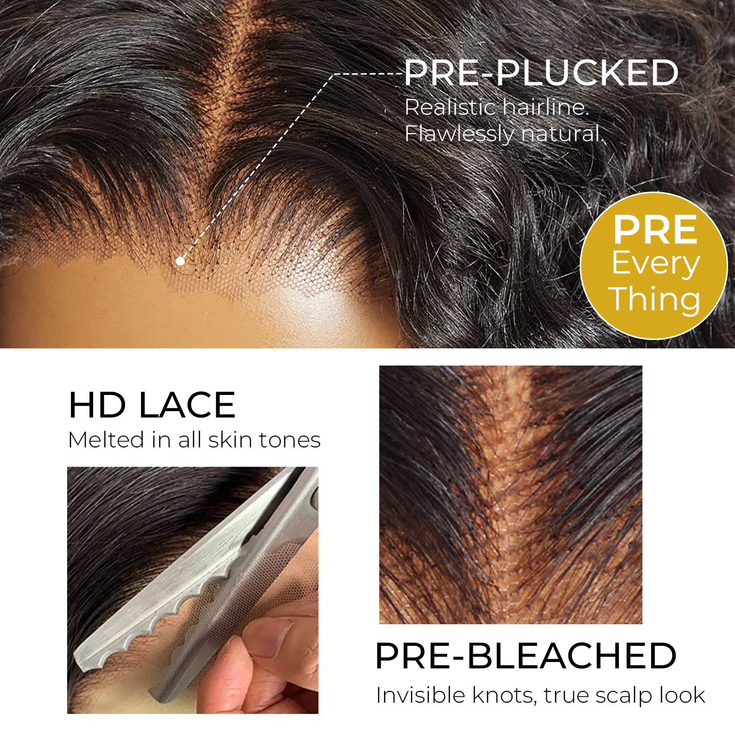 [Wequeen] 5x5 HD Lace Closure Wig Messy Curly Bohemian Curly Flowy Boho Vibes Glueless Pre Cut Beginner Friendly Hair Breathable Cap Natural Look