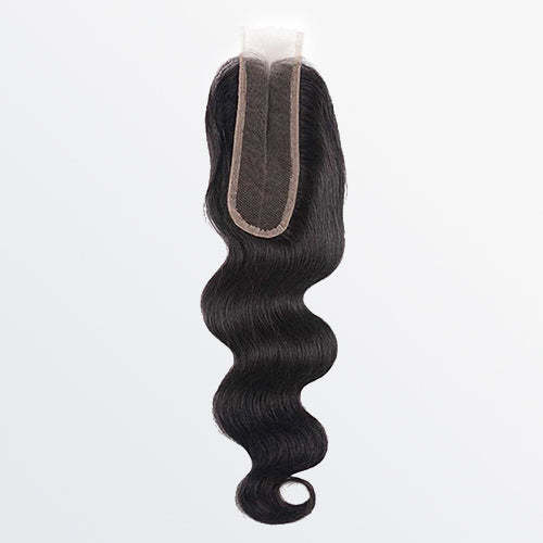 W 12-20 Inches 2" x 6" Upgrade Body Wave Transparent Lace Closure #1B