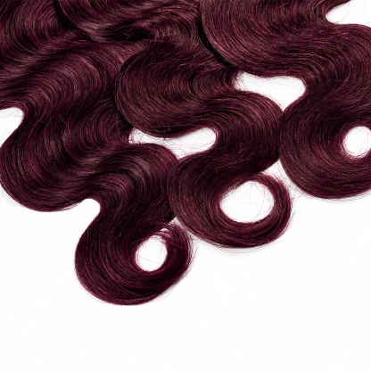 #99J Burgundy Body Wave Hair Bundles Brazilian Human Hair for Sew in Quick Weave