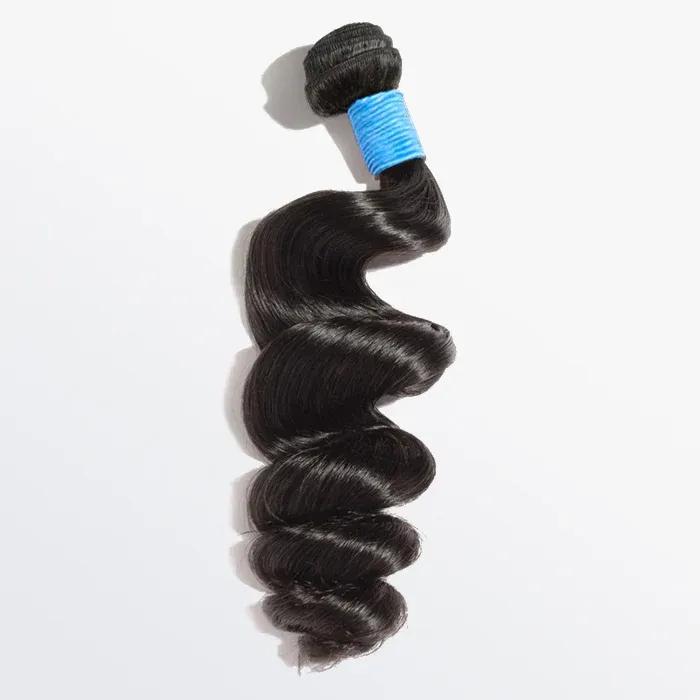 Loose Wave Hair Bundles Virgin Brazilian Human Hair Wand Curls for Sew in Quick Weave