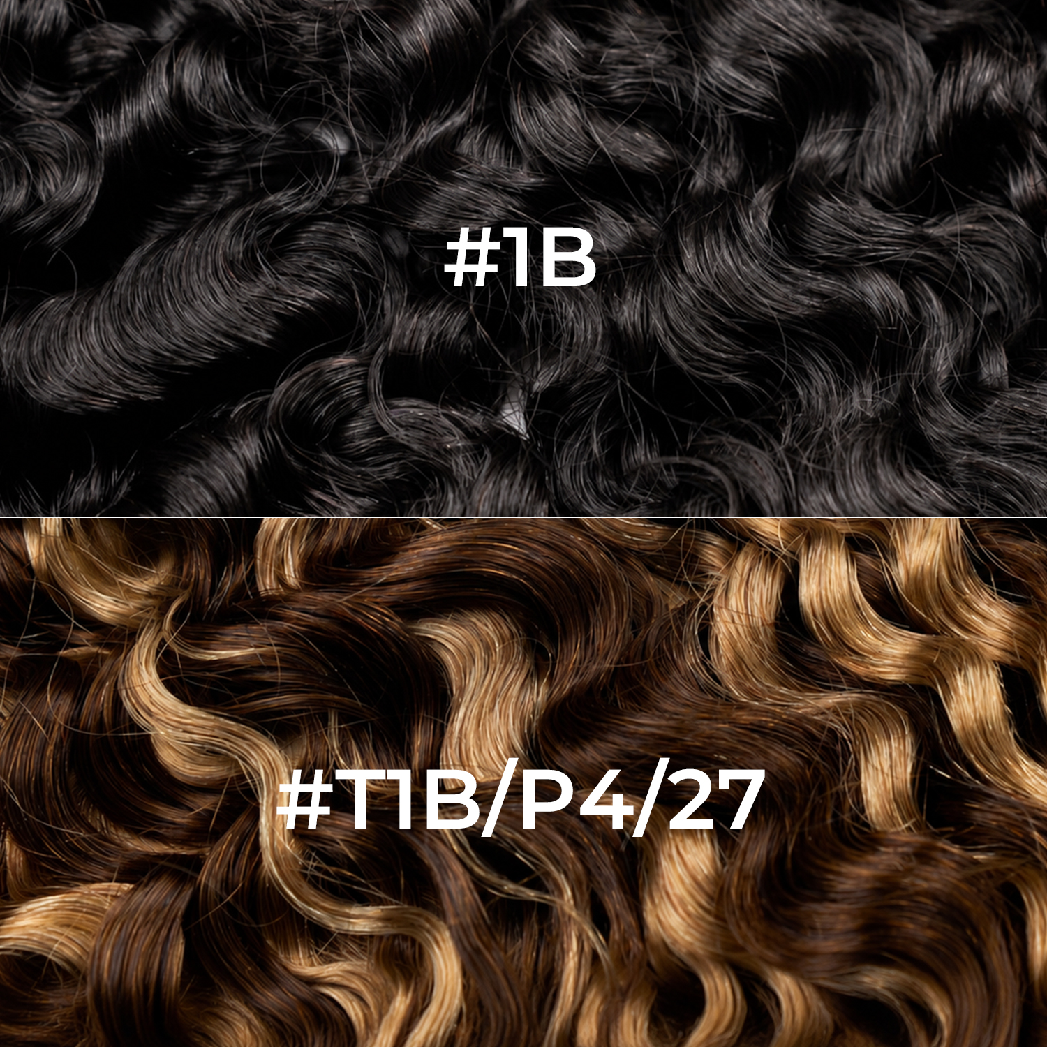 T1B/P4/27 Burmese Curly Feather Crochet Hair Human Hair Extensions for Boho Braids Invisible Knots Pre-Separated Protective Style
