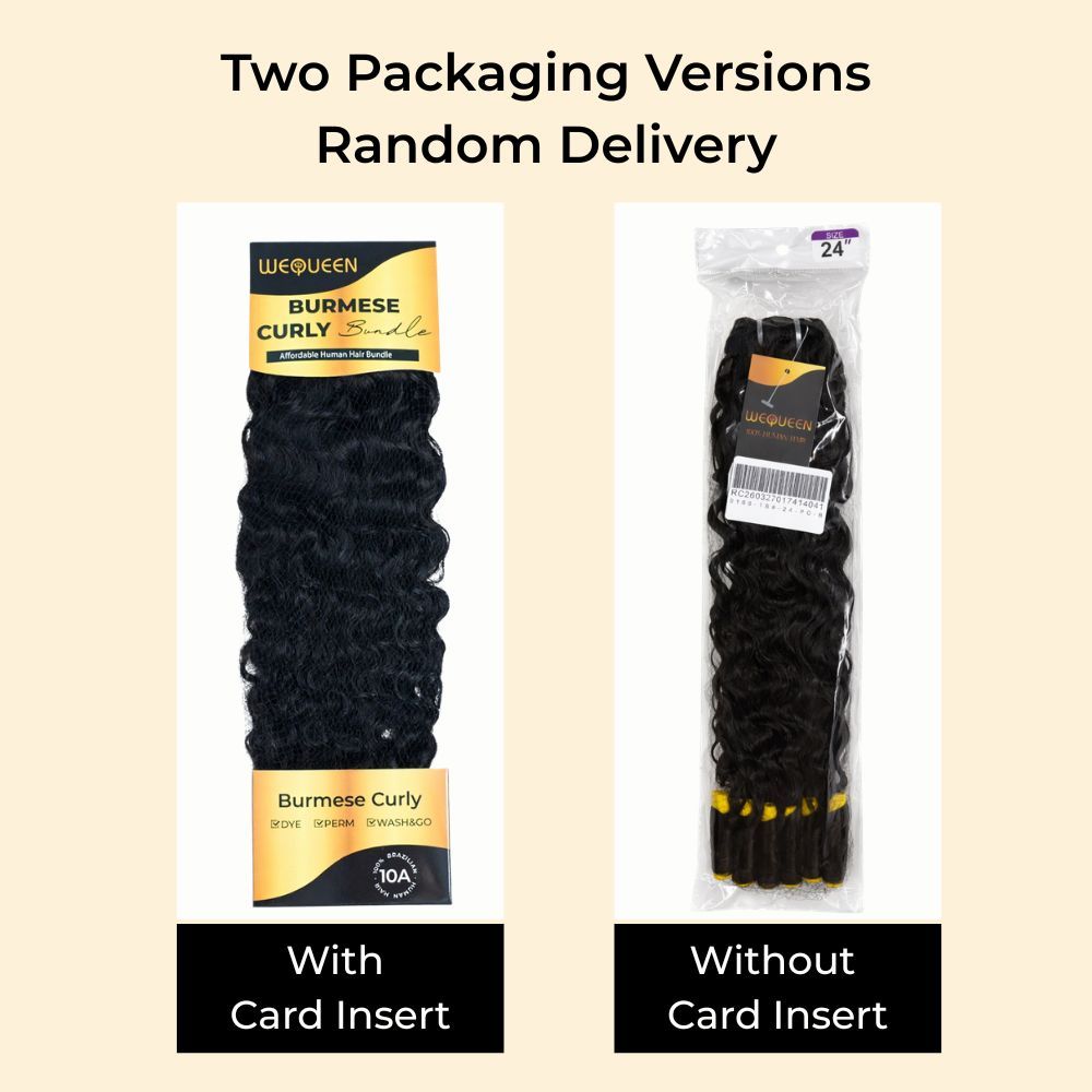Easy Blend Burmese Curly Human Hair Bundles | Natural Black #1B | 14–26 Inch | Affordable, Long-Lasting, Soft & Bouncy Curls