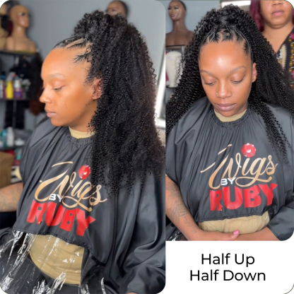 Kinky Curly Hair Bundles | 12–28 Inch Human Hair | Natural Black #1B | Tight, Springy Curls