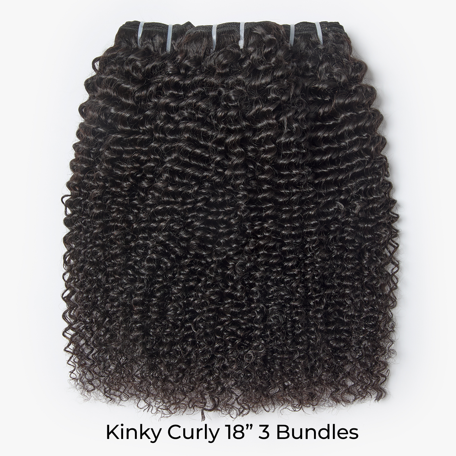Kinky Curly Hair Bundles | 12–28 Inch Human Hair | Natural Black #1B | Tight, Springy Curls