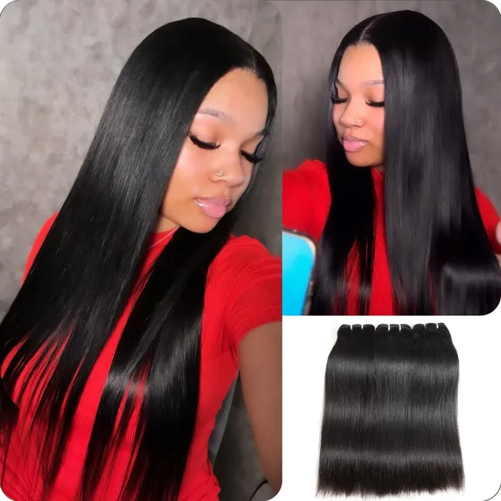 [Wequeen] Budget Friendly 10A Grade Brazilian Virgin 100% Human Hair Deep Wave Quick Weave Sew in/Glue in Viral Hair Bundles