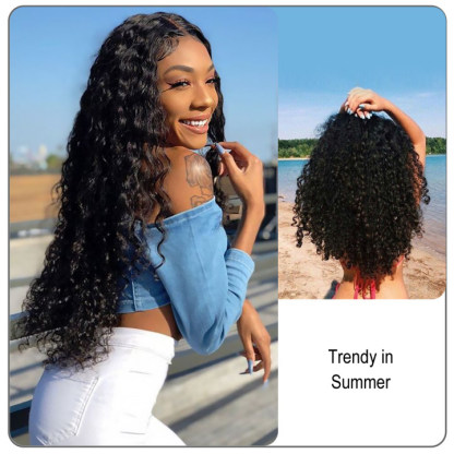 [Wequeen] Budget Friendly 10A Grade Brazilian Virgin 100% Human Hair Deep Wavy Kinky Curly Quick Weave Sew in/Glue in Viral Hair Bundles