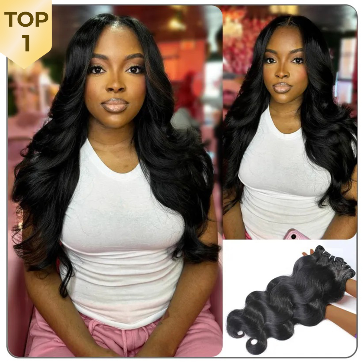 Straight /Body Wave/Deep Wave/Kinky Curly Quick Weave | 100% Human Hair Bundles | Budget Friendly 10A Grade Brazilian Virgin 100% Human Hair  Sew in/Glue in Viral Hair Bundles