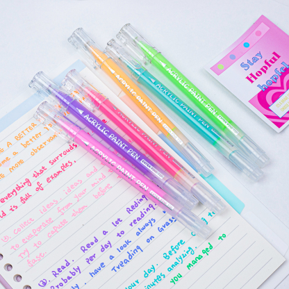 COLNK Acrylic Gel Pens for Drawing,36 Colors Gel Paint Pens Ultra Fine ST Point 1.0 , Set of Acrylic Marker Pens Color Ink for Journaling, Crafts Art Supplies