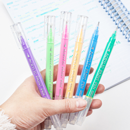 COLNK Acrylic Gel Pens for Drawing,36 Colors Gel Paint Pens Ultra Fine ST Point 1.0 , Set of Acrylic Marker Pens Color Ink for Journaling, Crafts Art Supplies