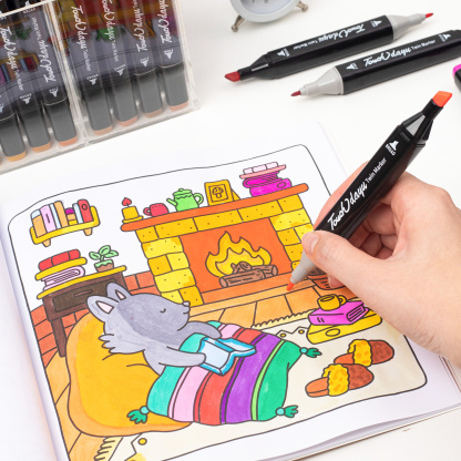 168 Colors Artist Markers Pens Set, Dual Tips Chisel & Fine Sketch Art Markers, Art Supplies Kit For Adult Coloring Book Color, Painting, Drawing, Blending And Sketching Creativity Palette