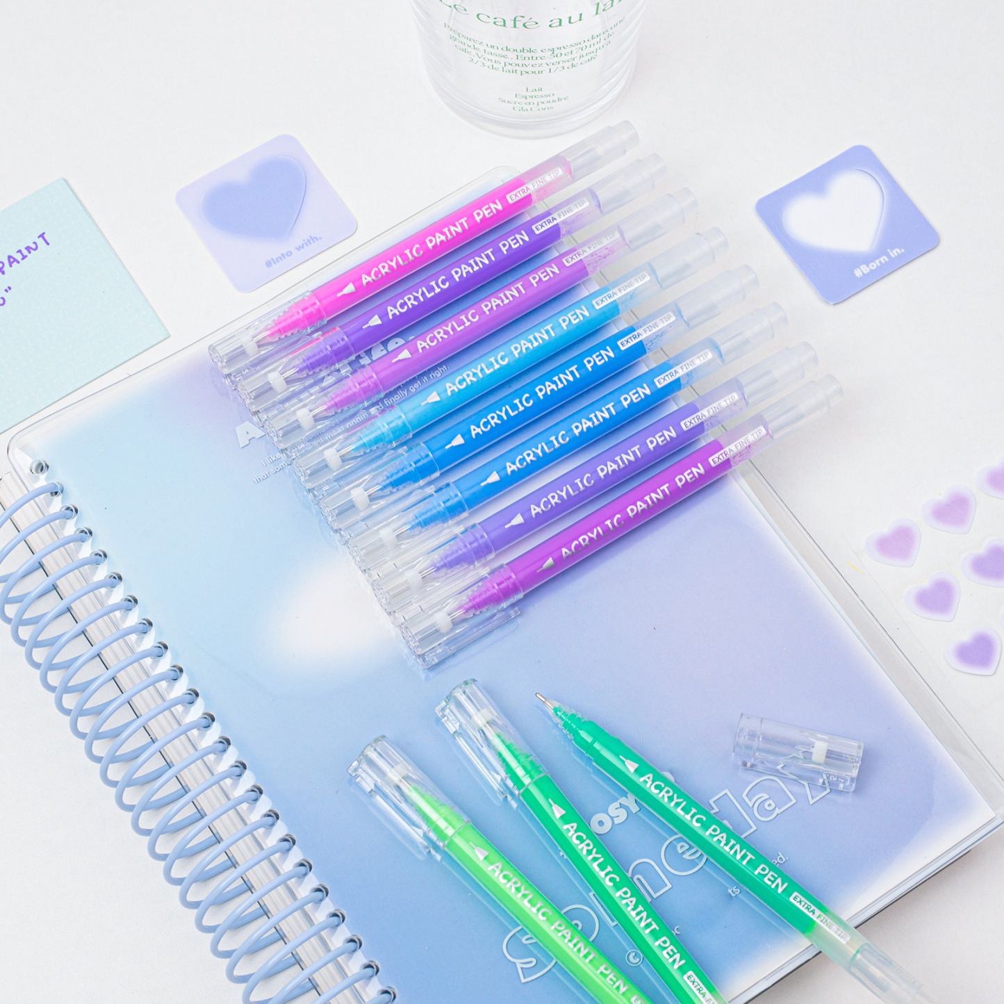 COLNK Acrylic Gel Pens for Drawing,36 Colors Gel Paint Pens Ultra Fine ST Point 1.0 , Set of Acrylic Marker Pens Color Ink for Journaling, Crafts Art Supplies