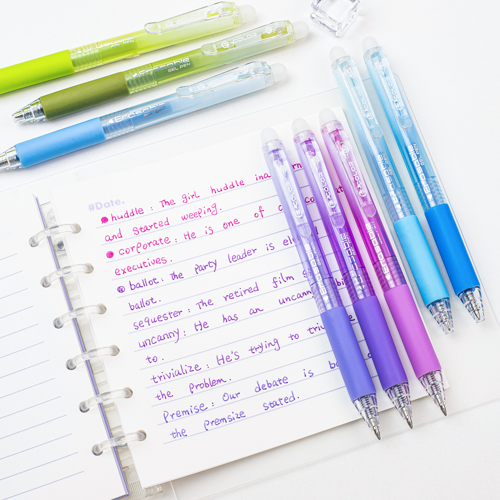 36 Pcs Erasable Gel Pens, Retractable Medium Point Clicker Pens in 36 Assorted Colors, 0.7mm, Smooth Writing and Easy to Use for Students,Teachers and Artists, Drawing Writing Planner and Crossword Puzzles,magical pen,gift 