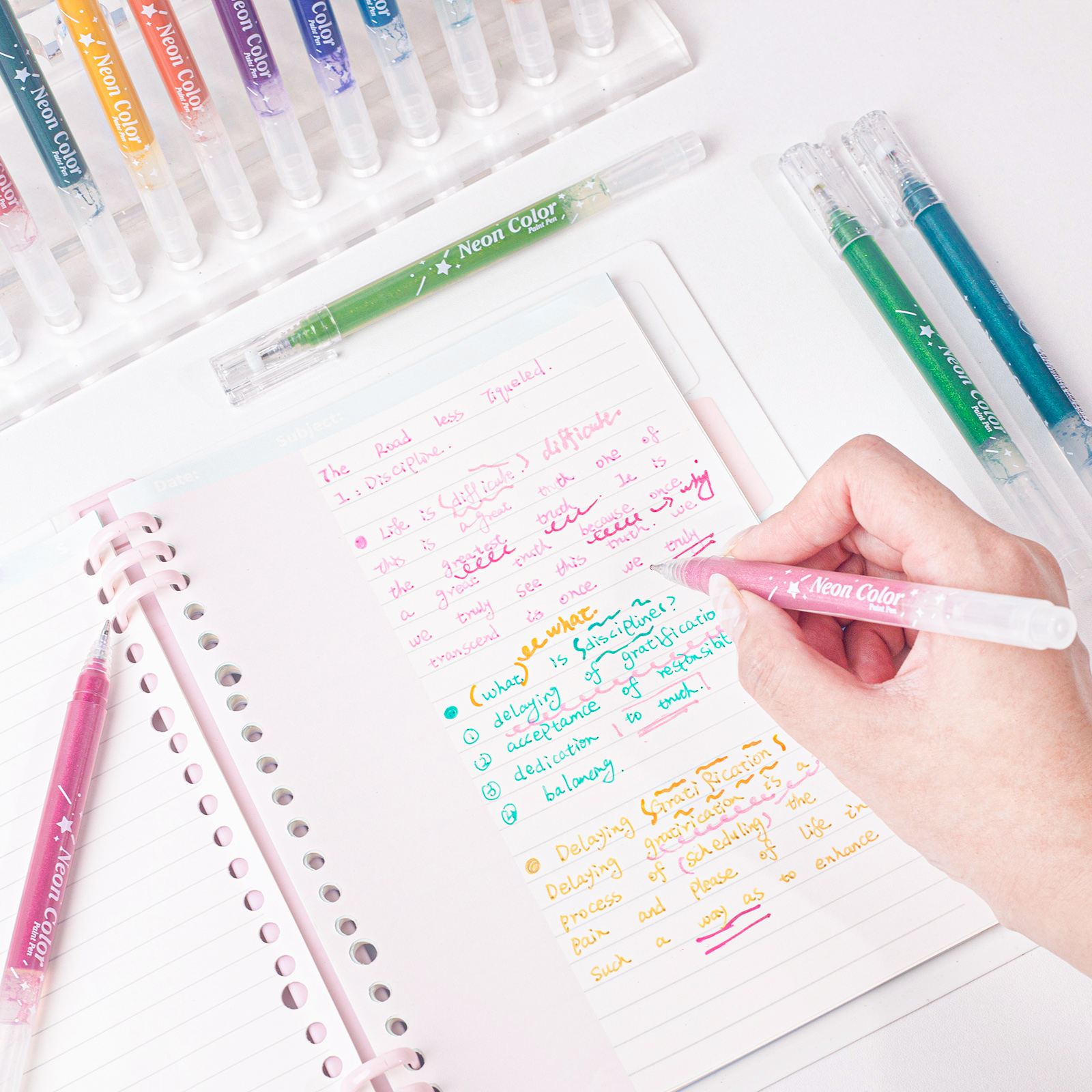 SASPOO 12 Colors Glitter gel pen ,Metallic Vibrant Sparkle gel pens for coloring,glitter pens for adults,colored gel pens for Adult Coloring Books and Drawing TikTokShopBacktoSchool Sketch Art Marker Waterproof Paint Marker