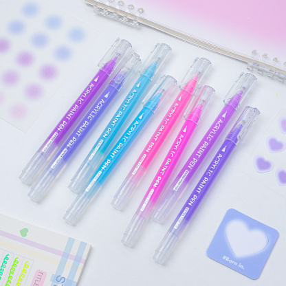 COLNK Acrylic Gel Pens for Drawing,36 Colors Gel Paint Pens Ultra Fine ST Point 1.0 , Set of Acrylic Marker Pens Color Ink for Journaling, Crafts Art Supplies