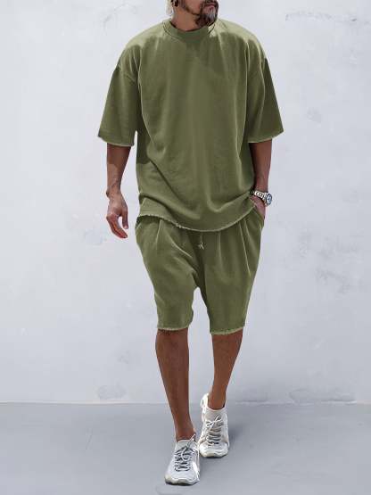 Casual Loose Fit Solid Sports Sets(Buy 2 Free Shipping）