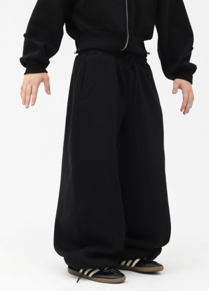 Solid Color Wide Leg Hoodie Set (Buy 2 Free Shipping)