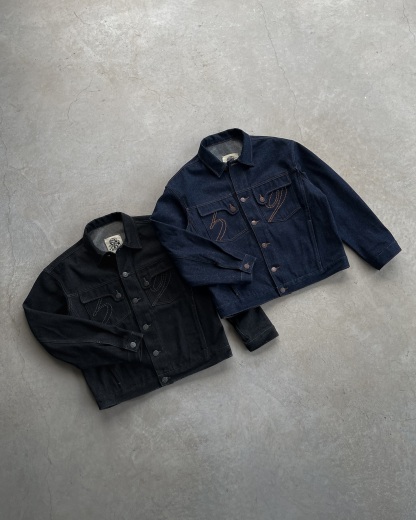 14OZ AUTHENTIC RAW DENIM  TRACKSUIT (Buy 2 Free Shipping)