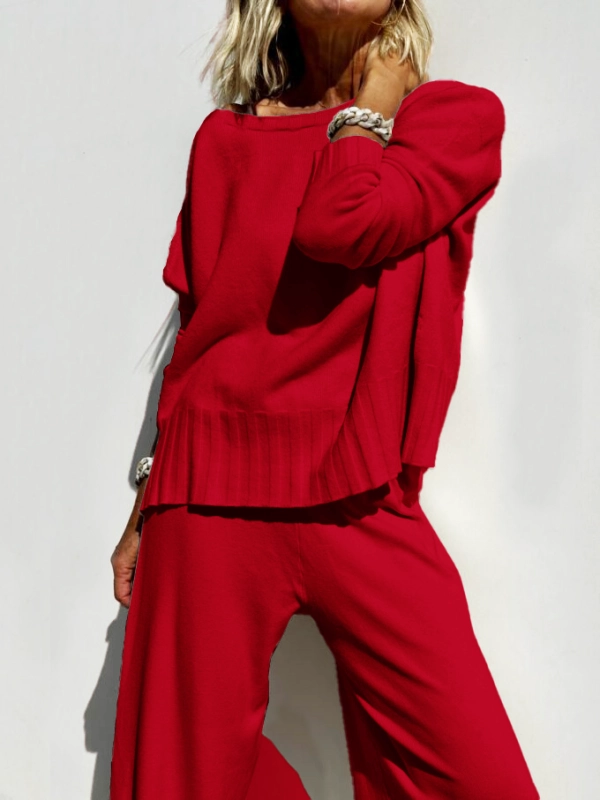 2025 Hot Sale Soft Cashmere Casual Sweater Suit