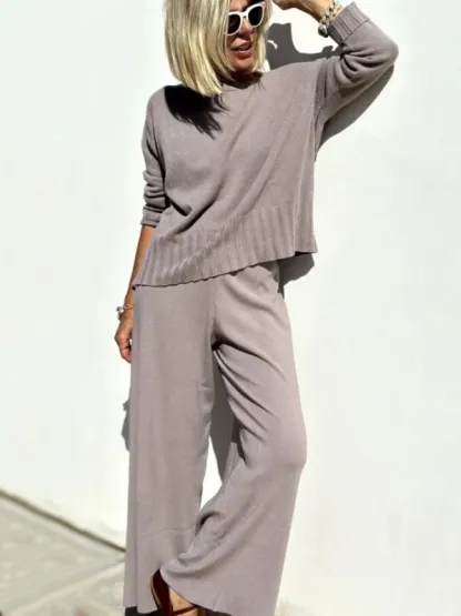 2025 Hot Sale Soft Cashmere Casual Sweater Suit
