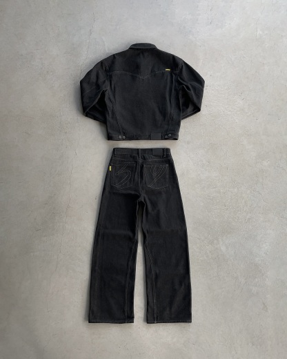 14OZ AUTHENTIC RAW DENIM  TRACKSUIT (Buy 2 Free Shipping)