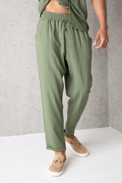 Textured Shirt Pants 2 Piece Set（BUY 2 FREE SHIPPING）