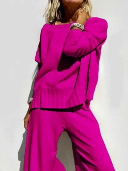 2025 Hot Sale Soft Cashmere Casual Sweater Suit