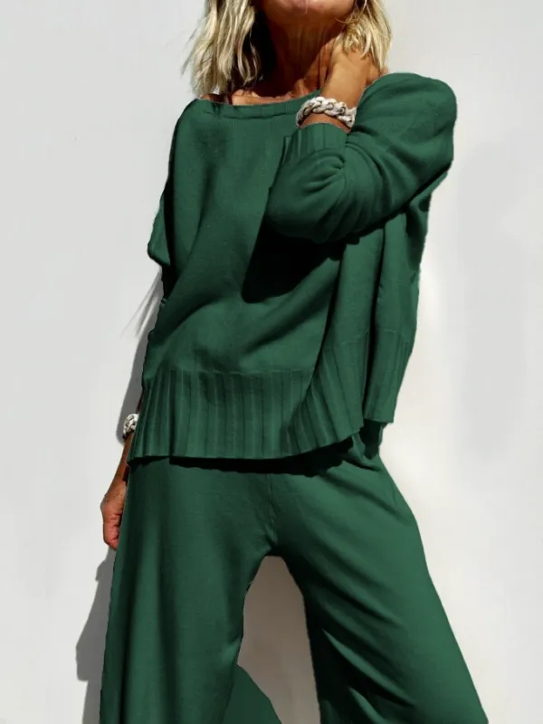 2025 Hot Sale Soft Cashmere Casual Sweater Suit