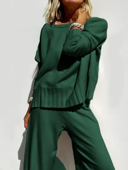2025 Hot Sale Soft Cashmere Casual Sweater Suit