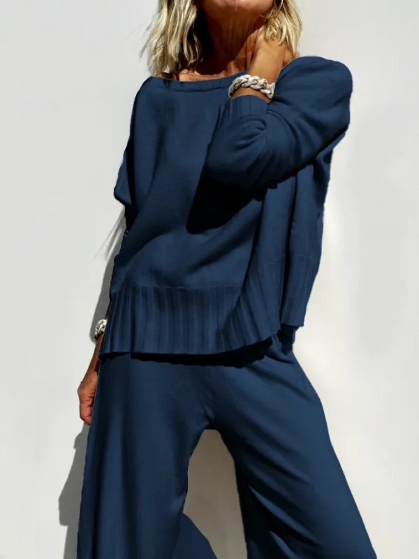 2025 Hot Sale Soft Cashmere Casual Sweater Suit