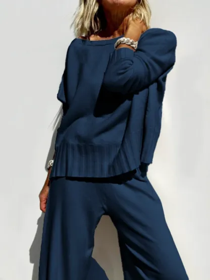 2025 Hot Sale Soft Cashmere Casual Sweater Suit