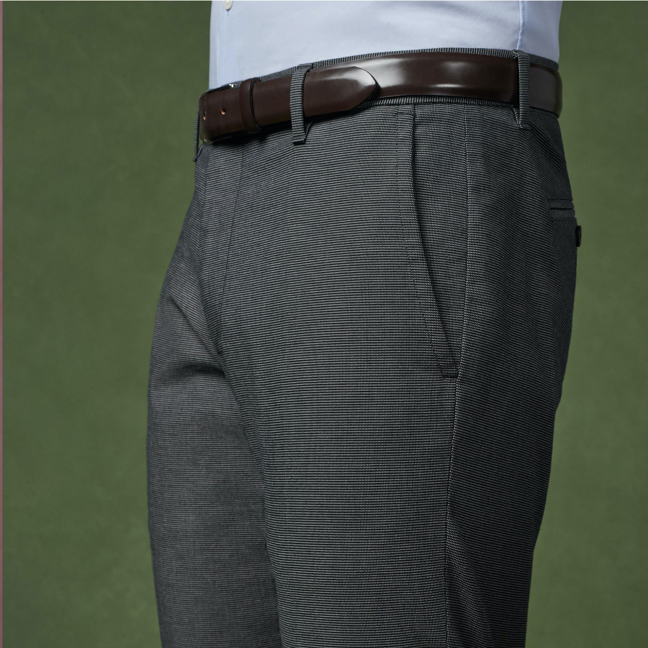 Man wearings stretch weekday warrior dress pants
