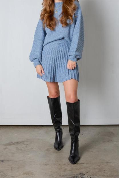 Pleated Knit Skirt Set（BUY 2 FREE SHIPPING）