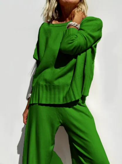 2025 Hot Sale Soft Cashmere Casual Sweater Suit