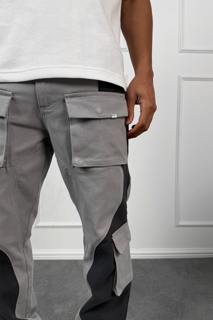 Wave Cut and Sew Denim Jeans (Buy 2 free shipping)